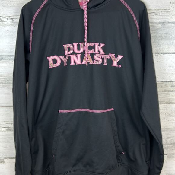 Duck Dynasty Branded Pink Camo Pullover Hoodie Women’s Size Medium - Picture 2 of 7